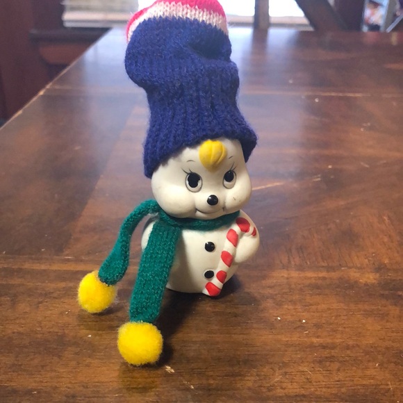 Other - Snowman bell with Blue Hat and Green Scarf
